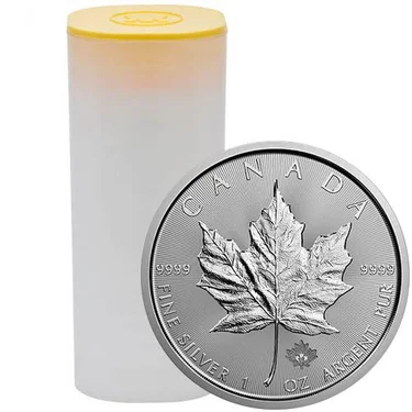 25 x 1 Oz Silver Maples (Tube) | Royal Canadian Mint - Image 3